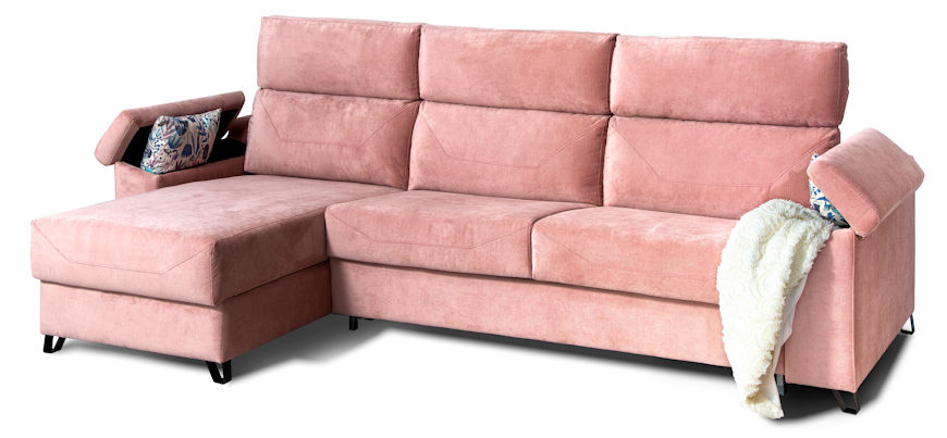 Sofá chaisselongue con cama Julia – Sofas Las Palmas